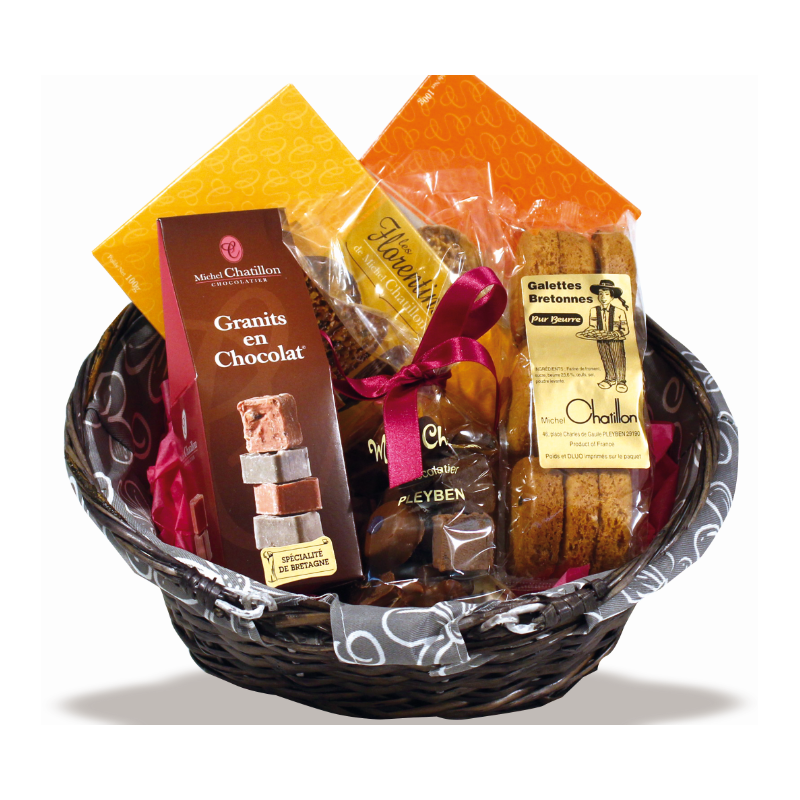 Panier mignon coffrets cadeaux