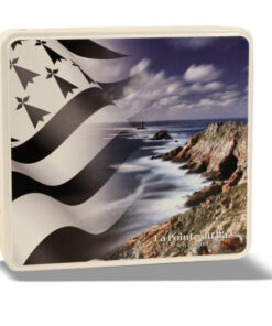 Boîte métal carré paysage breton