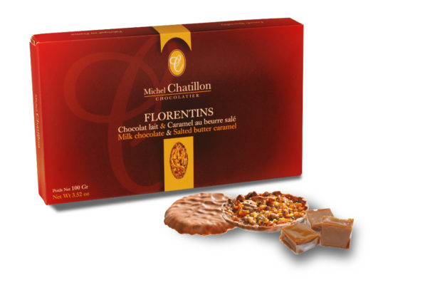 Florentins chocolat lait et caramel beurre salé