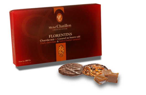 Florentins chocolat noir et caramel au beurre salé