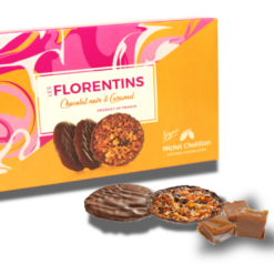 Florentins chocolat noir et caramel au beurre salé 100g